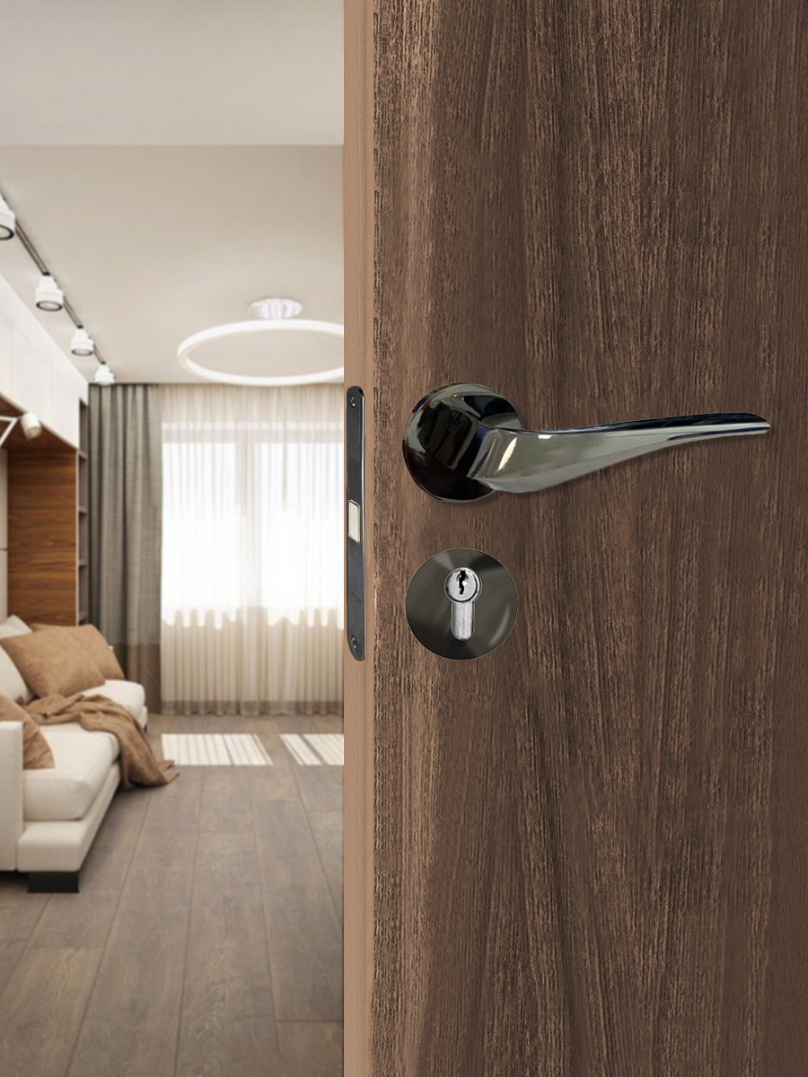 Накладка на цилиндр Trodos "ET" серия 06 slim, черный никель