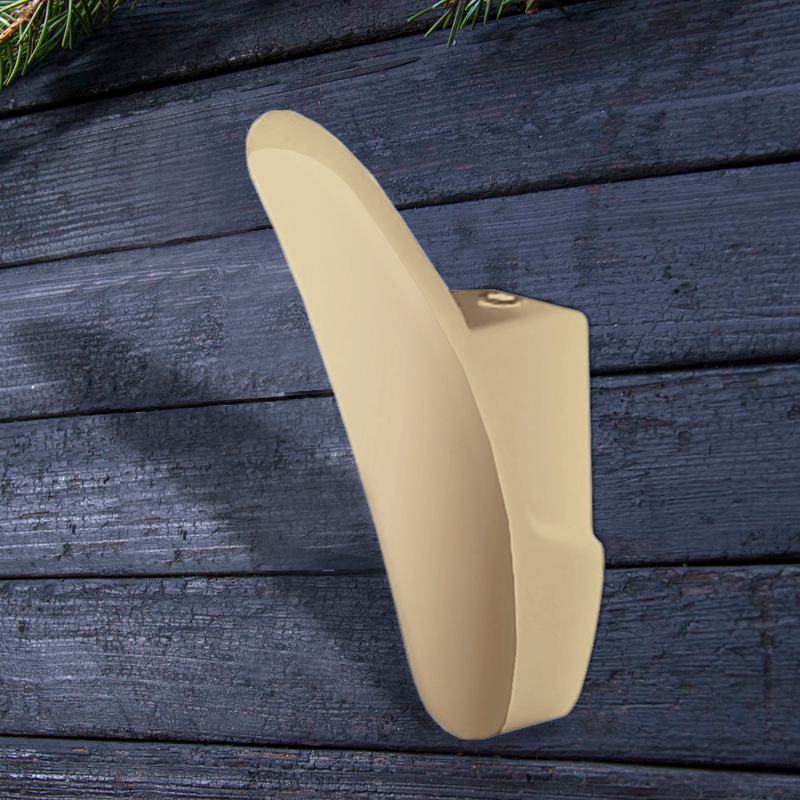 Крючок мебельный Trodos "1640" 1-рожковый, сплав ЦАМ, сатиновое золото матовый, хедер