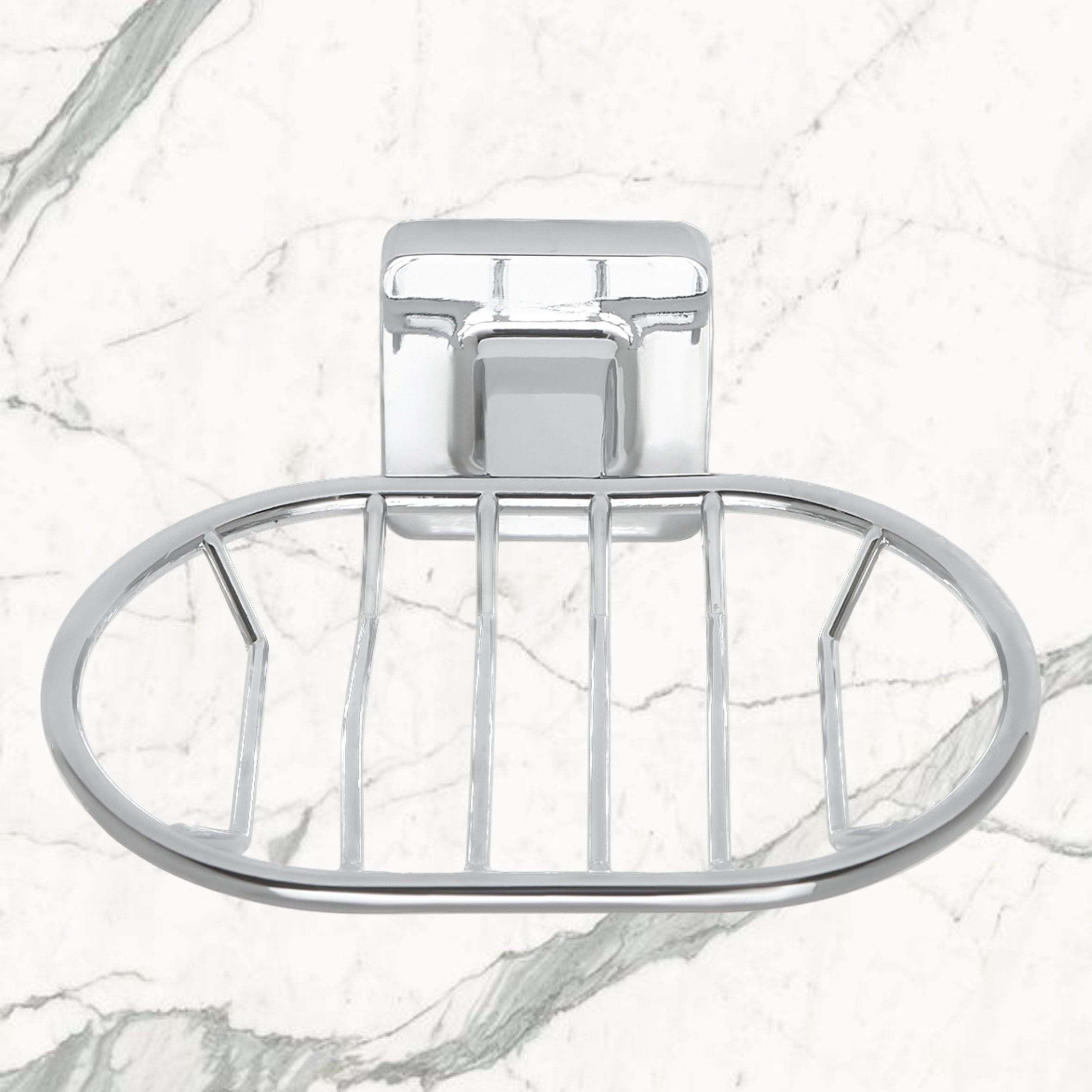 Мыльница металлическая с держателем Delphinium  "6569", хром