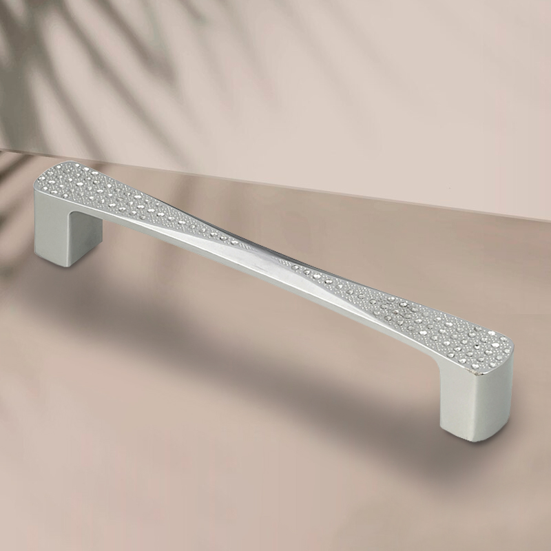 Ручка-скоба мебельная Trodos "ZY-871" 96мм сплав ЦАМ 45гр, хром