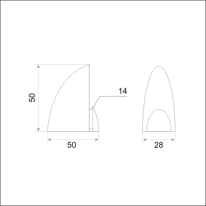 Полкодержатель Trodos "Пеликан" 50х50 2шт, золото