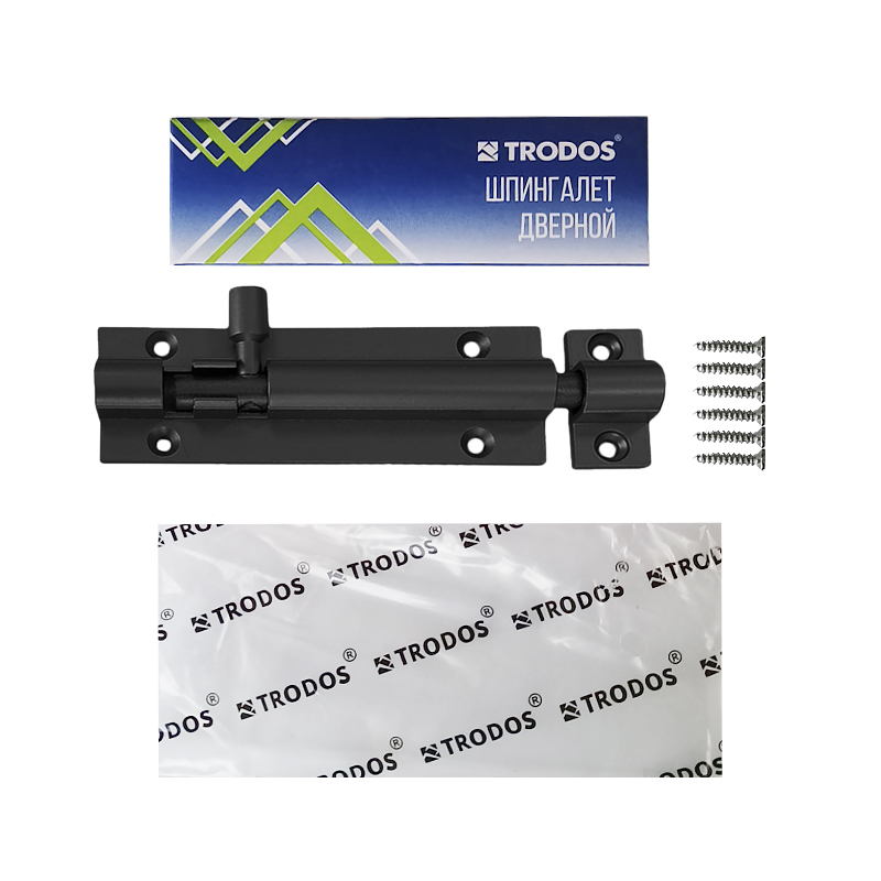 Шпингалет Trodos ZY-711/L110 BL черный