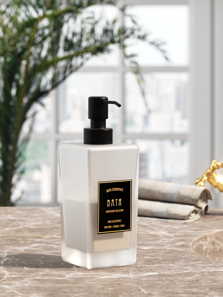 Дозатор для жидкого мыла Zenfort "Оптима", стекло